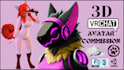 design detailed vrchat avatar VR character furry vrchat avatar in unity