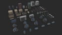 do 3d game weapon asset props environment riffle blender unreal engine 3ds max