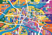 draw vector map in illustrator