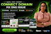 redirect, connect domain to godaddy, wix, shopify, squarespace or dns error fix