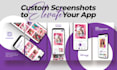 do fast, professional app store play store screenshots