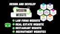 design law firm site, real estate website with idx integration, restaurant web