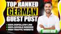 publish a german guest post on top ranked sites for SEO