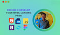 design and develop  responsive a modern HTML landing page