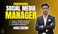 be social media marketing manager and content creator