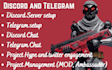 discord server setup telegram discord chat telegram chatter moderator twitter