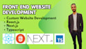 do react js, next js, typescript web app frontend
