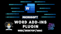 develop office word addin plugin and integrate ai