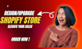 design,clone and upgrade ur shopify ecommerce website