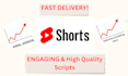 write scripts for your youtube shorts, insta, and more