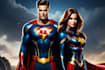 draw amazing couple superhero character