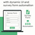 build google form survey as per user customize and automated