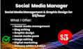 do social media tasks or management