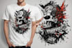design a unique and edgy custom t shirt design