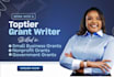 grant research, apply for grants, write grants, grant proposal, nonprofit 501c3