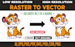 vector tracing, vector logo, vectorize image in 2h