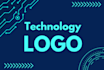 design professional qnique tech logo