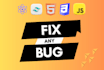 fix html, css, javascript and react issues