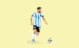 draw faceless minimalist sports illustration