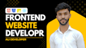 be your frontend web developer for wix, HTML, CSS, javascript and react