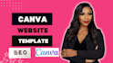 edit canva website canva templates canva expert canva journal coaching website