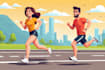 create flat vector illustration or cartoon character