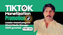 do tiktok monetization, organiclly tiktok promotion creator reword program
