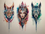design custom tattoo in watercolor style