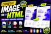convert psd to html, figma to html, pdf to html, images to html