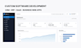 develop custom web app, CRM, erp, saas and business software