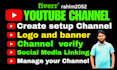 create youtube channel with logo and banner increase subcribe help to monetize