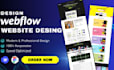 design or develop webflow website, figma to webflow, webflow expert