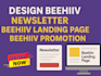 design beehiiv newsletter, substack newsletter, beehive landing page, beehiiv