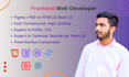 expert frontend developer figma PSD to HTML react tailwind CSS
