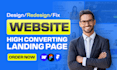 design websites with wix, framer, wordpress, webflow, unbounce landing page