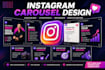 design carousel design, image ads for facebook and instagram ads