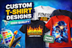 design high selling pod tshirt graphics for merch brands