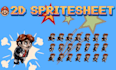 2d spritesheet pixel art character background game sprites animation tilesets