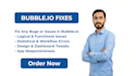 solve bugs and fixes in your bubble io web or app