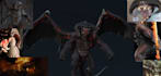 3d alien creatures 3d monster vampire zombie realistic model for game, animation