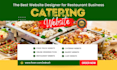 design restaurant website catering website food website bakery, cafe website