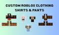 design 2d roblox clothing for you