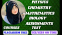 teacher of chemistry,physics,math, statistics,calculus and lab assignment