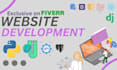 do website development as a full stack developer with django