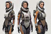 create fantasy, sci fi, characters with a style