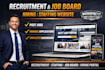 build recruitment website job board portal website hiring staffing agency websit