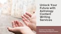 provide astrology content writing services