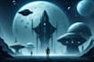 create sci fi illustration