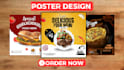 design restaurant flyer, manu card, poster and food menu