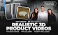 create a realistic 3d product animation video